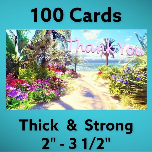 Mailers And More Other - 100 2" - 3 1/2"  Cards Road to the Beach PRICE IS FIRM
